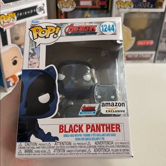 Funko Black Panther Pop! Vinyl Blue and Black Amazon Exclusive #1244 - Picture 6 of 7